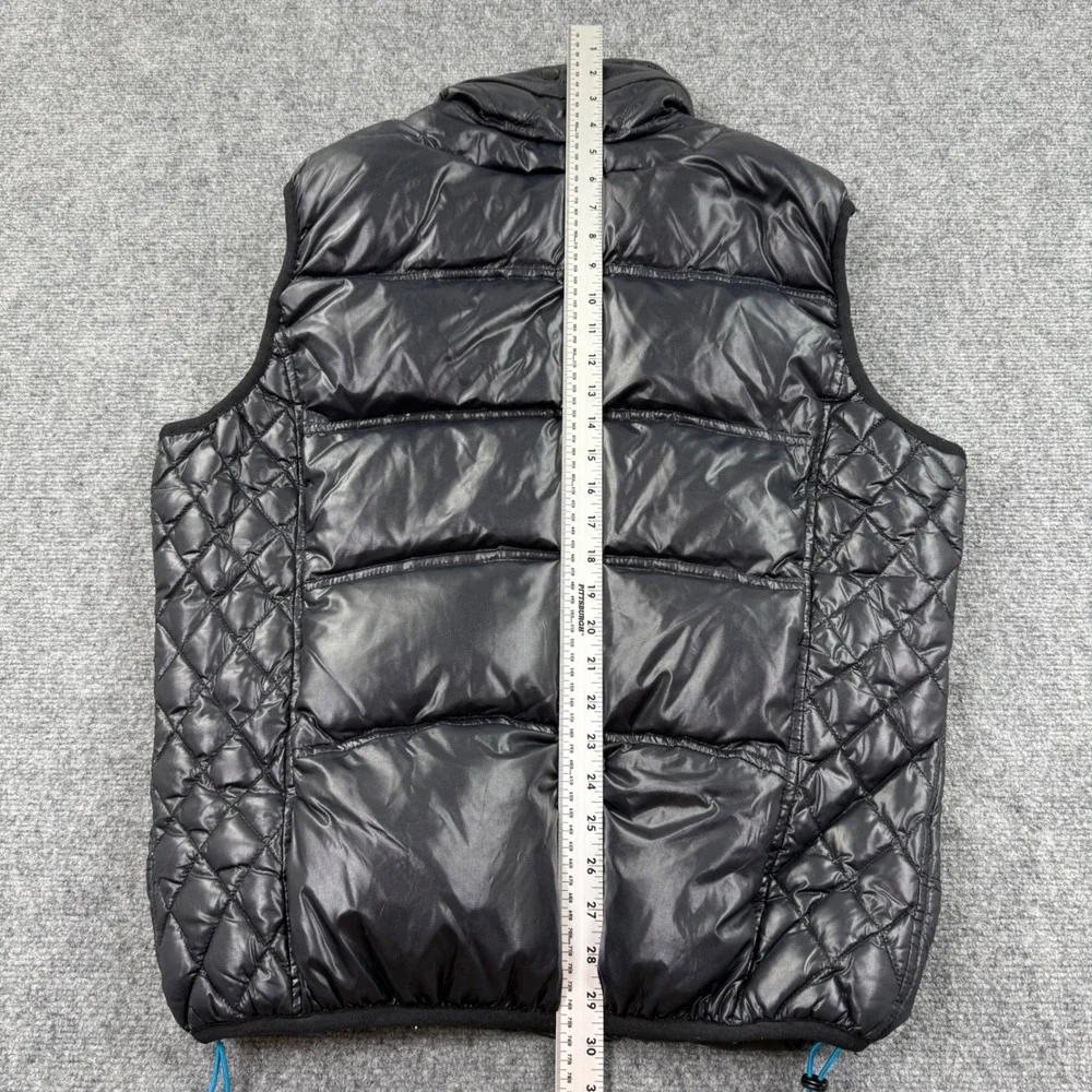 Diesel Puffer Vest XL Black Quilted Zip Front‎ Sleeveless Jacket Mens